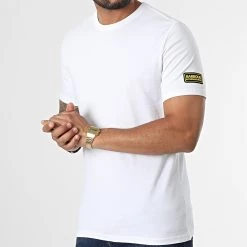 Les meilleures critiques de 😀 Tee 👕 Shirt Devise MTS0982 Blanc de Barbour International 👍 -Skr Soldes barbour international 333298 MTS0982 WH11 20220819T140937 03