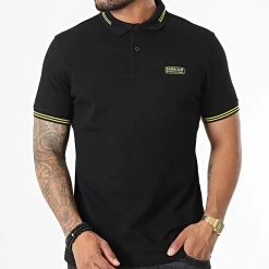 Grosses soldes ✨ Polo Manches Courtes Essential MML0975 Noir de Barbour International 👏 -Skr Soldes barbour international 333304 MML0975 BK31 20220819T141848 03