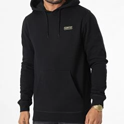 Meilleur prix 🔔 Sweat Capuche Small Logo MOL0332 Noir de Barbour International 🧨