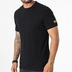 Grosses soldes 🔔 Tee 👚 Shirt Devise MTS0982 Noir de Barbour International 🔔
