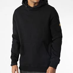 Offres 🎁 Sweat Capuche Legacy MOL0375 Noir de Barbour International ✔️