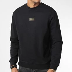 Bon marché 🛒 Sweat Crewneck Urban MOL0454 Noir de Barbour International 🎁 -Skr Soldes barbour 343160 MOL0454 BLACK 20221027T151916 03