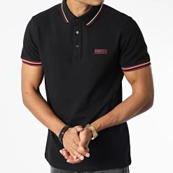 Acheter 💯 Polo Manches Courtes Noble Noir de Barbour International 🤩 -Skr Soldes barbour 344732 MML1239 BLACK 20221027T155440 03