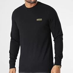 Coupon 🥰 Tee 👚 Shirt Manches Longues MTS0342 Noir de Barbour International ⌛