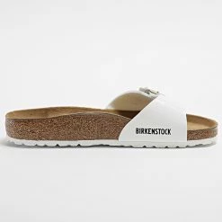 Tout neuf 😉 Sandales Femme Madrid Patent White de Birkenstock 🌟 -Skr Soldes birkenstock 314069 1005309 PATENT WHITE 20220412T160005 03