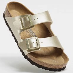 Budget ⌛ Sandales Femme Arizona Gold de Birkenstock 🔔