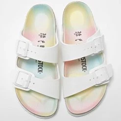 Meilleure affaire 🛒 Sandales Femme Arizona Blanc de Birkenstock ✔️ -Skr Soldes birkenstock 316972 1021515 WHITE 20220510T161807 04