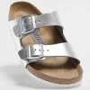 Tout neuf ❤️ Sandales Femme Arizona BS Argenté de Birkenstock 💯 -Skr Soldes birkenstock 320142 100596 METALLIC SILVER 20220519T160147 01