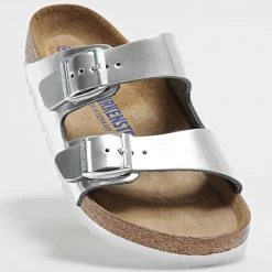 Tout neuf ❤️ Sandales Femme Arizona BS Argenté de Birkenstock 💯