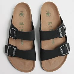 Vente flash ❤️ Sandales Arizona BS Vegan Noir de Birkenstock 🎉 -Skr Soldes birkenstock 320143 1019115 VEGAN BLACK 20220614T161210 04
