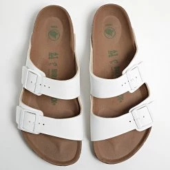 Les meilleures critiques de ❤️ Sandales Arizona BS Vegan Blanc de Birkenstock 💯 -Skr Soldes birkenstock 320156 1022378 VEGAN WHITE 20220523T090825 04