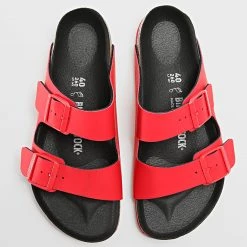 Nouveau 🔔 Sandales Arizona BS Active Red de Birkenstock 🎉 -Skr Soldes birkenstock 328584 1022409 20220805T113828 04