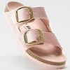 Remise 🤩 Sandales Femme Arizona Big Buckle Rivet Light Rose de Birkenstock 🎉
