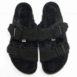 Budget 🥰 Sandales Arizona Shearling Black de Birkenstock ✔️ -Skr Soldes birkenstock 335240 0752663 BLK 20220921T155910 04
