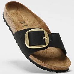 Remise 💯 Sandales Femme Madrid Big Buckle Black de Birkenstock 💯