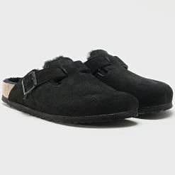 Budget 🎉 Sandales Boston VL Shearing Black de Birkenstock ❤️