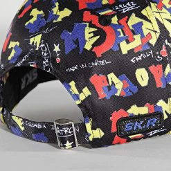 Vente flash ✔️ Casquette Plata Print Noir de Skr 😍 -Skr Soldes classic series 242483 PLT PRINT COLOMBIA CLR TPDT 20210610T102600 04