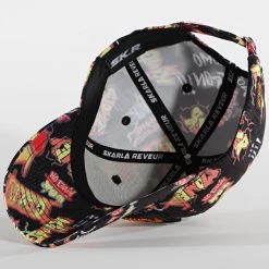 Budget 💯 Casquette Plata O Plomo Print Noir Orange de Skr 🔔 -Skr Soldes classic series 244867 PLT PRINT BLACK ORANGE 20201229T161043 03