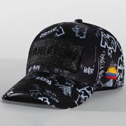 Nouveau 🧨 Casquette Plata O Plomo Print Noir de Skr 🔔