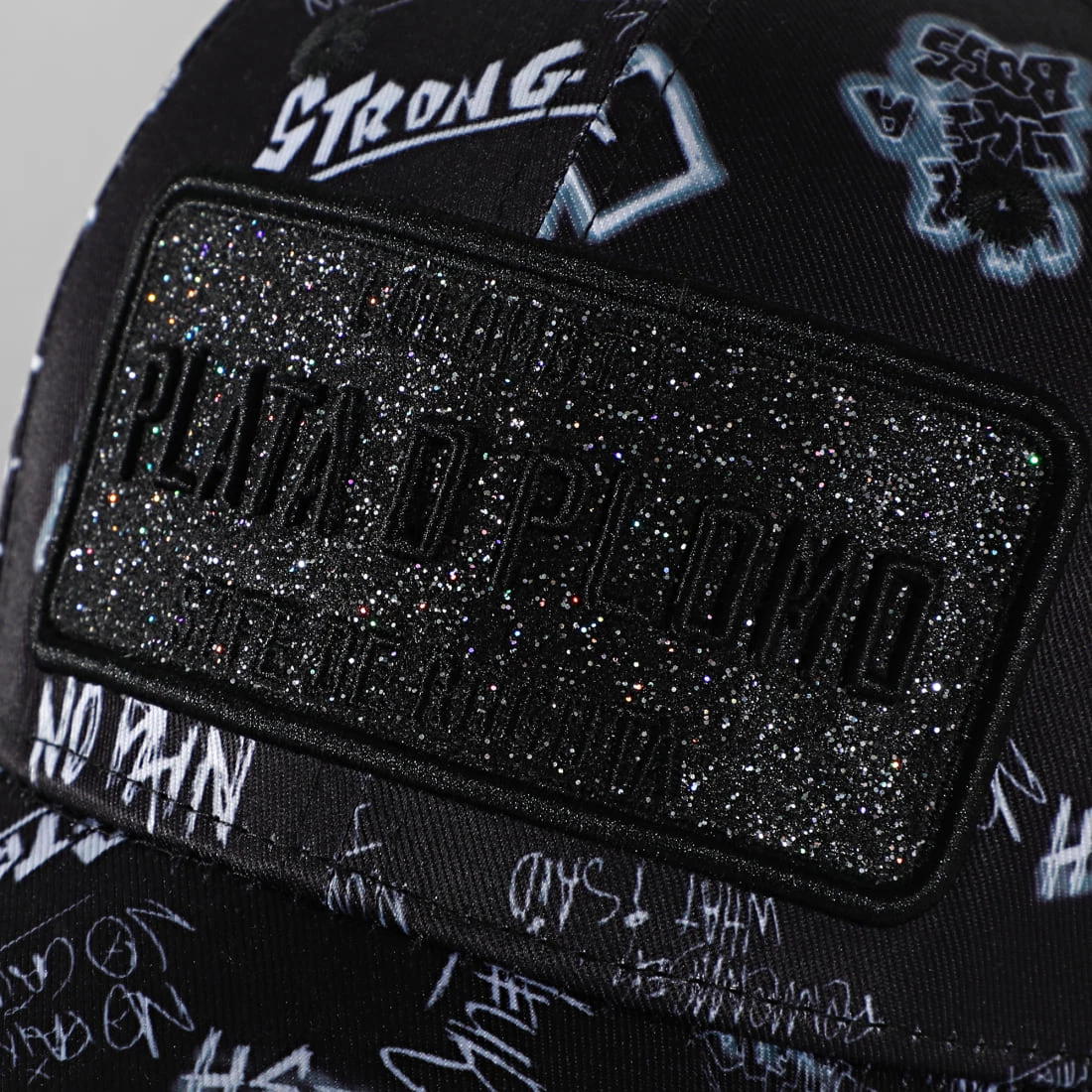 Nouveau 🧨 Casquette Plata O Plomo Print Noir de Skr 🔔 4 Nouveau 🧨 Casquette Plata O Plomo Print Noir de Skr 🔔 – Image 2