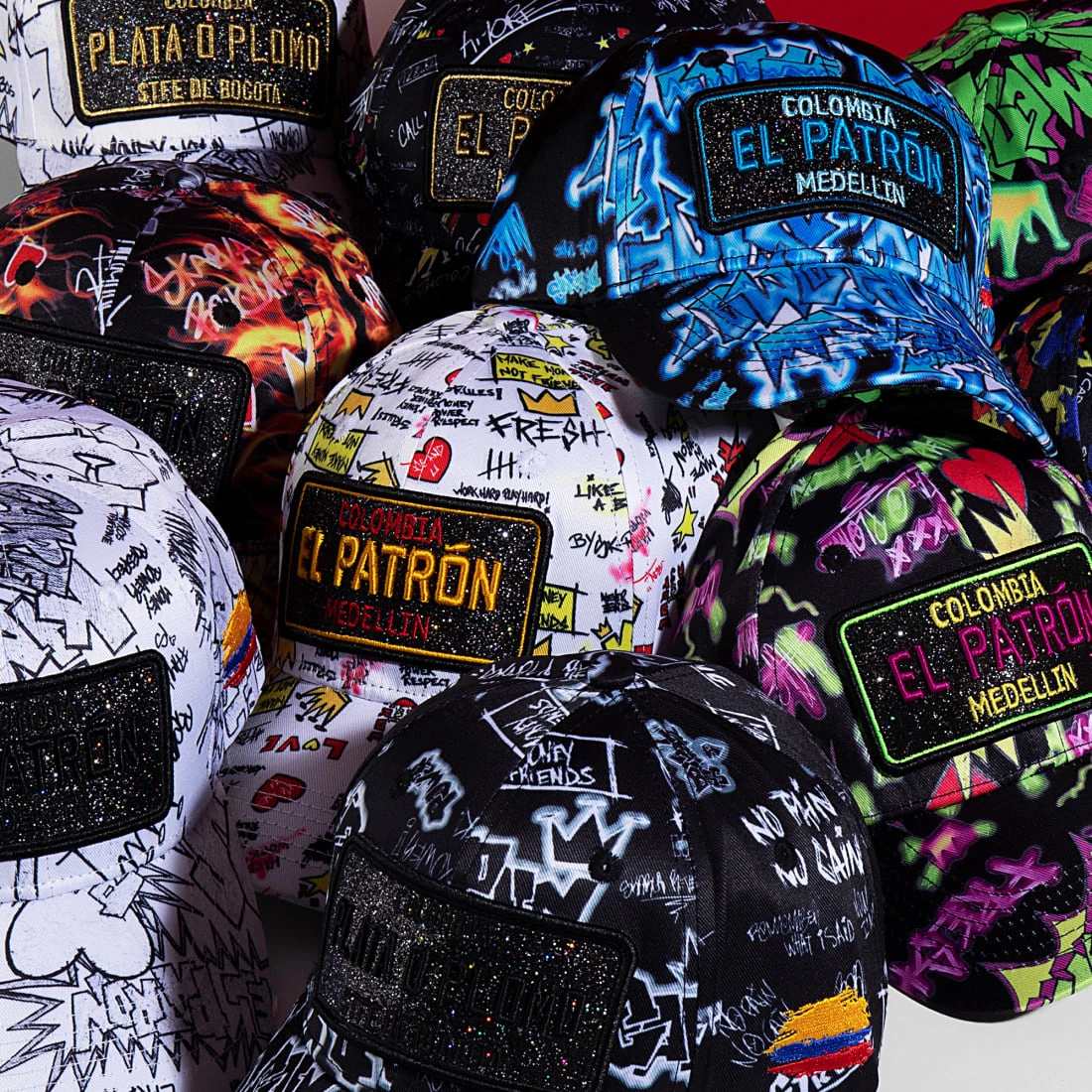 Nouveau 🧨 Casquette Plata O Plomo Print Noir de Skr 🔔 7 Nouveau 🧨 Casquette Plata O Plomo Print Noir de Skr 🔔 – Image 5