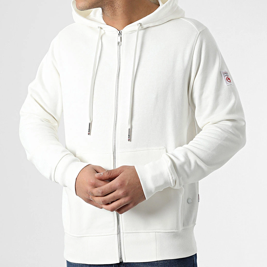 Budget 🔔 Sweat Zippé Capuche New Cupertoni Blanc de Compagnie de Californie 🔔 5 Budget 🔔 Sweat Zippé Capuche New Cupertoni Blanc de Compagnie de Californie 🔔 – Image 3