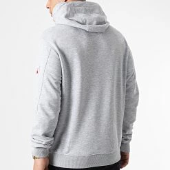 Vente flash 🛒 Sweat Capuche Sacramento Gris Chiné de Compagnie de Californie 🥰 -Skr Soldes compagnie de californie 307536 SAC M 03 20220307T161414 04