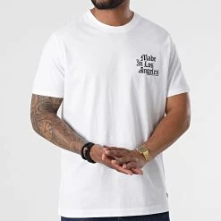 De gros ⭐ Tee 👚 Shirt HOL28-M Blanc de Compagnie de Californie 🛒 -Skr Soldes compagnie de californie 320505 HOL28 M 02 20220715T075044 03