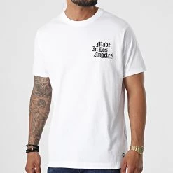 De gros ⭐ Tee 👚 Shirt HOL28-M Blanc de Compagnie de Californie 🛒 -Skr Soldes compagnie de californie 320505 HOL28 M 02 20220715T075051 04