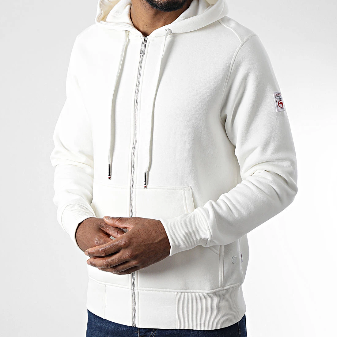 Promo 🛒 Sweat Zippé Capuche New Cupertino Beige Clair de Compagnie de Californie 🛒 5 Promo 🛒 Sweat Zippé Capuche New Cupertino Beige Clair de Compagnie de Californie 🛒 – Image 3