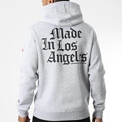 Coupon ⭐ Sweat Capuche SAC26-N Gris Chiné de Compagnie de Californie 🎁