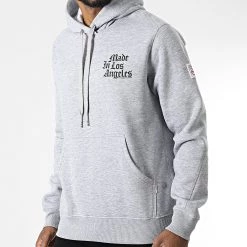 Coupon ⭐ Sweat Capuche SAC26-N Gris Chiné de Compagnie de Californie 🎁 -Skr Soldes compagnie de californie 346244 SAC26 N 03 20221031T140905 04