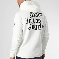 Sortie 🛒 Sweat Zippé Capuche New Cupertino Blanc de Compagnie de Californie 🎁