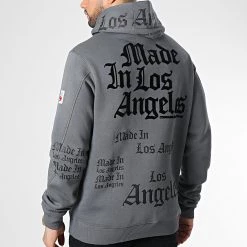 De gros 👍 Sweat Capuche Sacramento Gris Anthracite de Compagnie de Californie 👍 -Skr Soldes geographical norway 347121 SAC27 N 21 20221117T083603 04