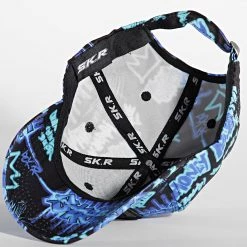 Promo ⌛ Casquette Enfant El Patron Print Noir Bleu de Skr 🔥 -Skr Soldes skr 278350 KIDS PTRN PRINT MEDIBLU 20210924T162122 04