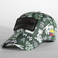 Bon marché ⭐ Casquette Double Scratch Vert Kaki de Skr ⌛