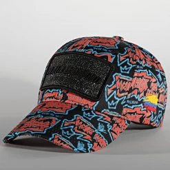 Meilleur prix 😉 Casquette Double Scratch Bleu Orange de Skr 😍