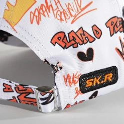 Meilleure vente 👍 Casquette Plata O Plomo Print Blanc Orange de Skr 😀 -Skr Soldes skr 315321 PLT PRINT WHITE ORANGE 20220428T161358 04