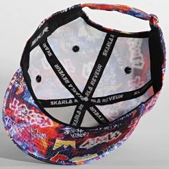 Bon marché 😉 Casquette El Patron Print Vibes Bleu Orange de Skr ✨ -Skr Soldes skr 315323 PTRN SM VIBES XPLOSIVE 20220428T161334 03