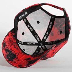Tout neuf ❤️ Casquette Plata O Plomo Print Rouge de Skr 👍 -Skr Soldes skr 315325 PLT PRINT FULL RED 20220428T160312 04