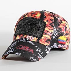 Sortie 👏 Casquette El Patron Print Fire Noir de Skr ✨