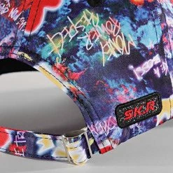 Budget 🔔 Casquette El Patron Print Vibes Bleu Marine de Skr 🧨 -Skr Soldes skr 315407 PTRN SM VIBES LOVE 20220427T145001 03