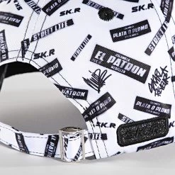 Meilleure vente 😀 Casquette El Patron Print Sticker Blanc de Skr 🌟 -Skr Soldes skr 323230 PTRN STICKER VIBES WHITE 20220614T155508 03