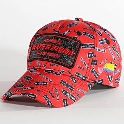 Budget 🎁 Casquette Plata O Plomo Print Sticker Rouge de Skr ⭐