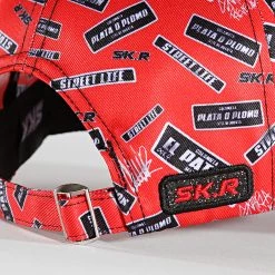 Budget 🎁 Casquette Plata O Plomo Print Sticker Rouge de Skr ⭐ -Skr Soldes skr 323235 PLT STICKER VIBES RED 20220614T155344 03