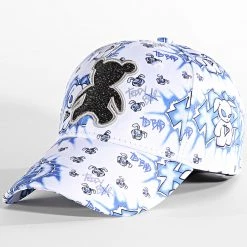 Bon marché 🔔 Casquette Bear Blanc Bleu de Skr ❤️