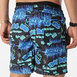 Acheter 💯 Short De Bain Swim Noir Bleu de Skr 😉 -Skr Soldes skr 323347 SWIM SHORT MEDI BLU 20220610T160548 04