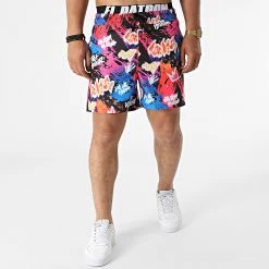 Remise 🎁 Short De Bain Swim Noir Rose de Skr ❤️ -Skr Soldes skr 323349 SWIM SHORT LX 20220610T160559 03