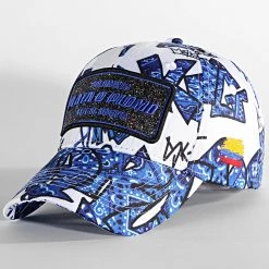 Grosses soldes 👍 Casquette Plata O Plomo Print Bandana Bleu de Skr 👏