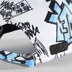Tout neuf 👍 Casquette El Patron Stitch Blanc Bleu de Skr 🛒 -Skr Soldes skr 332054 PTRN PRINT STITCH 20220823T154403 03